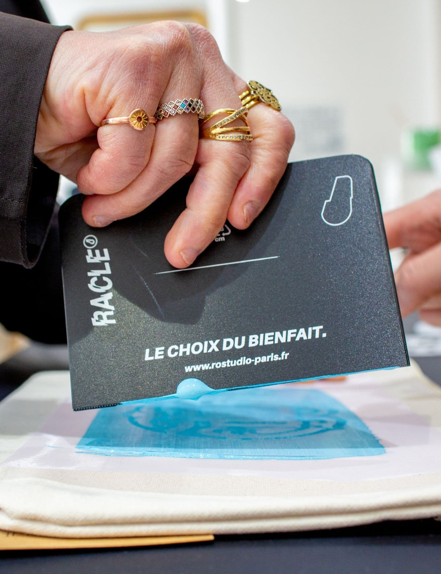 Racle de sérigraphie pour kit Katagami