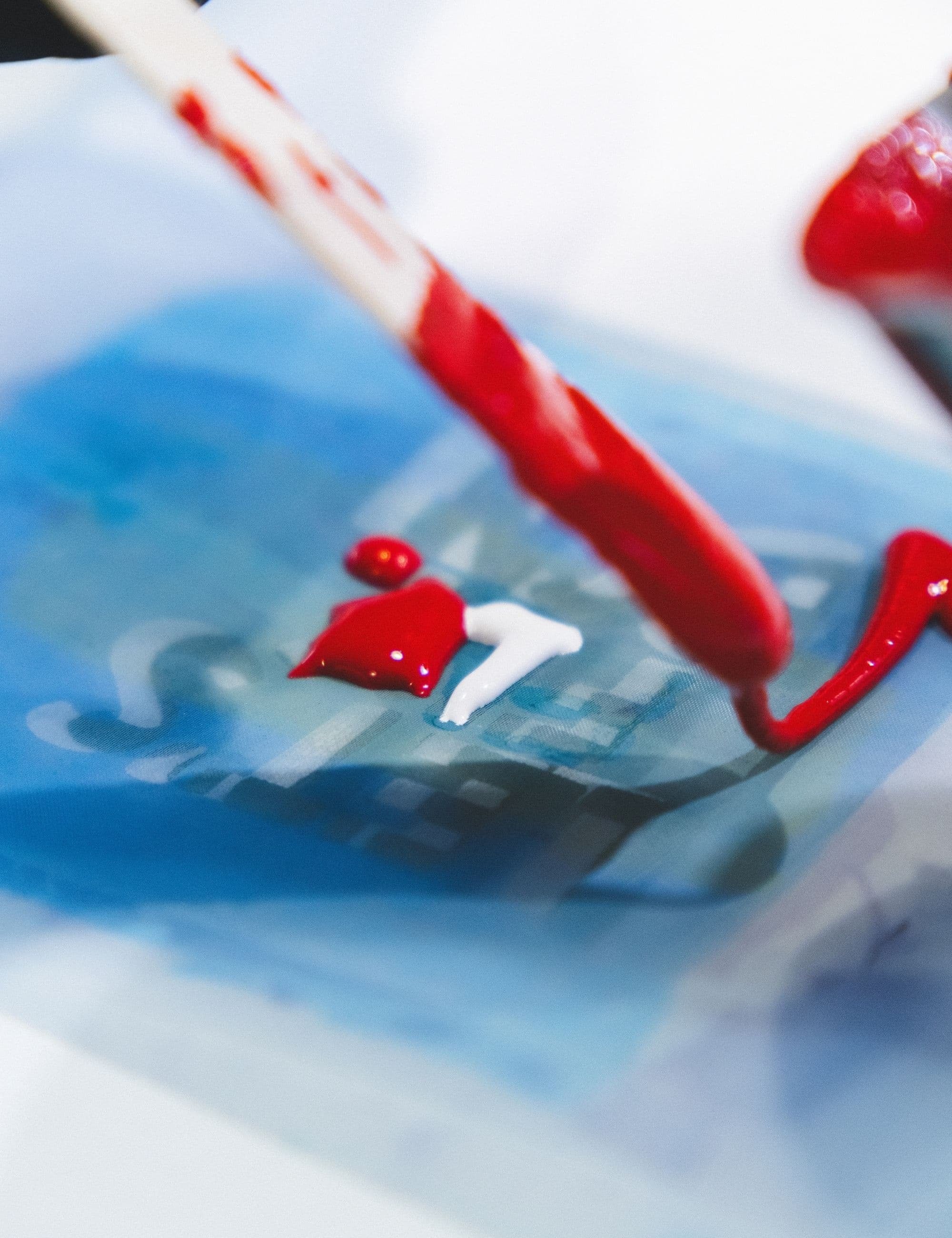 Peinture textile écologique pour sérigraphie artisanale