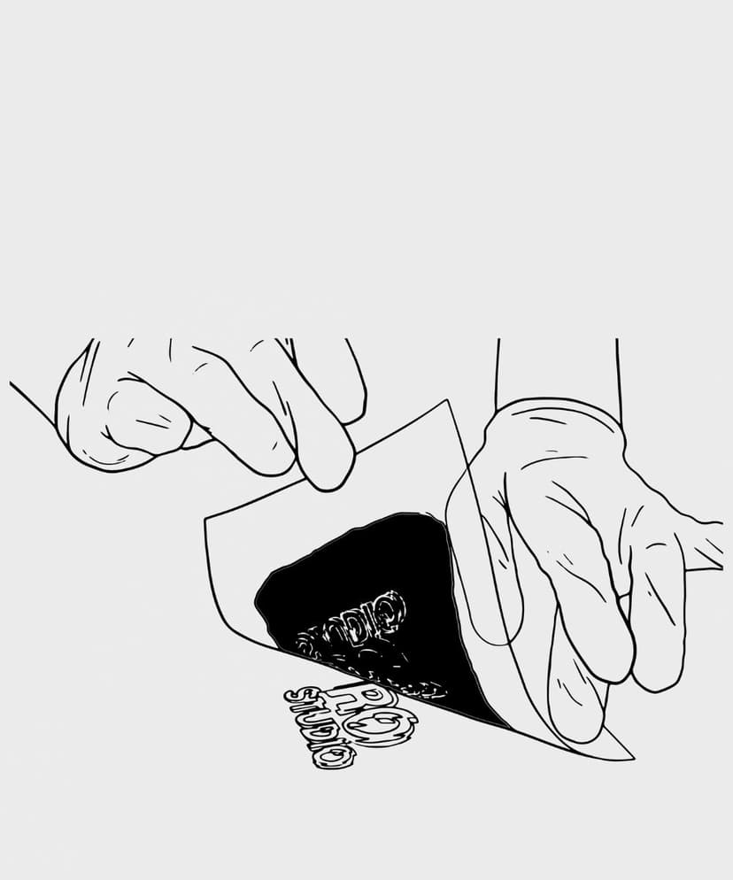 Résultat impression textile avec pochoir sérigraphie Katagami